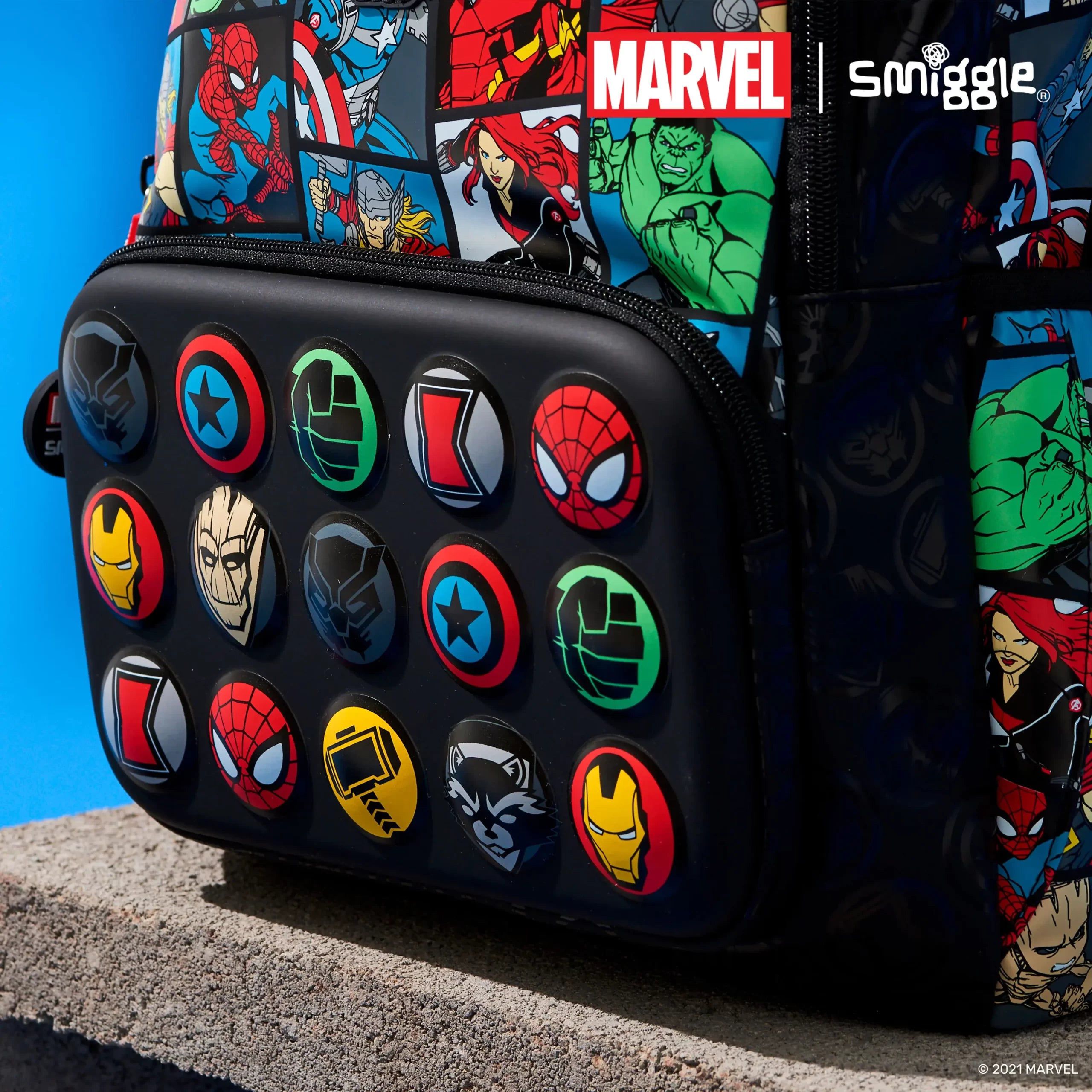 Smiggle - Marvel Klasik Sırt Çantası-Dinossi