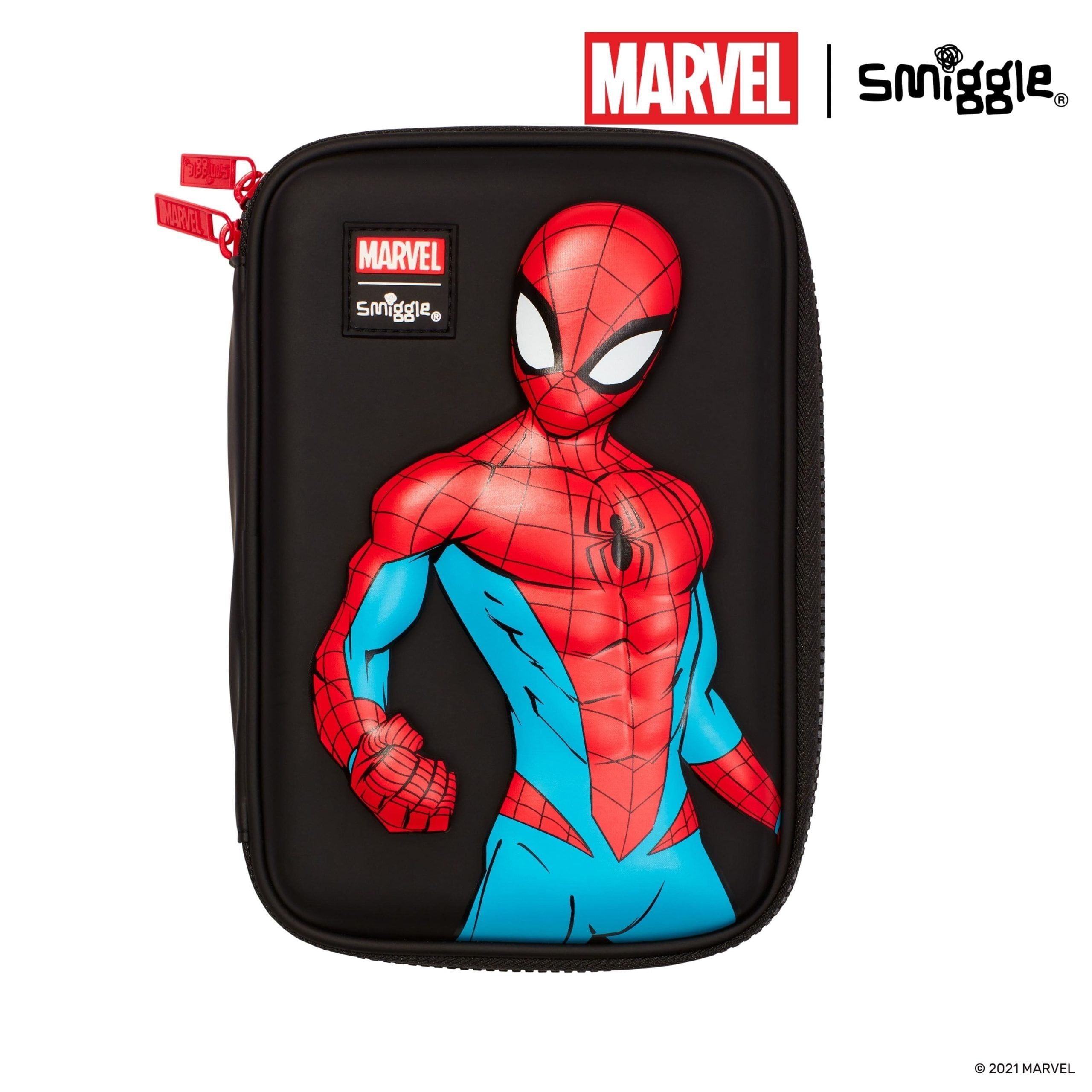 Smiggle - Marvel Spiderman HardTop Kalem Kutusu-Dinossi