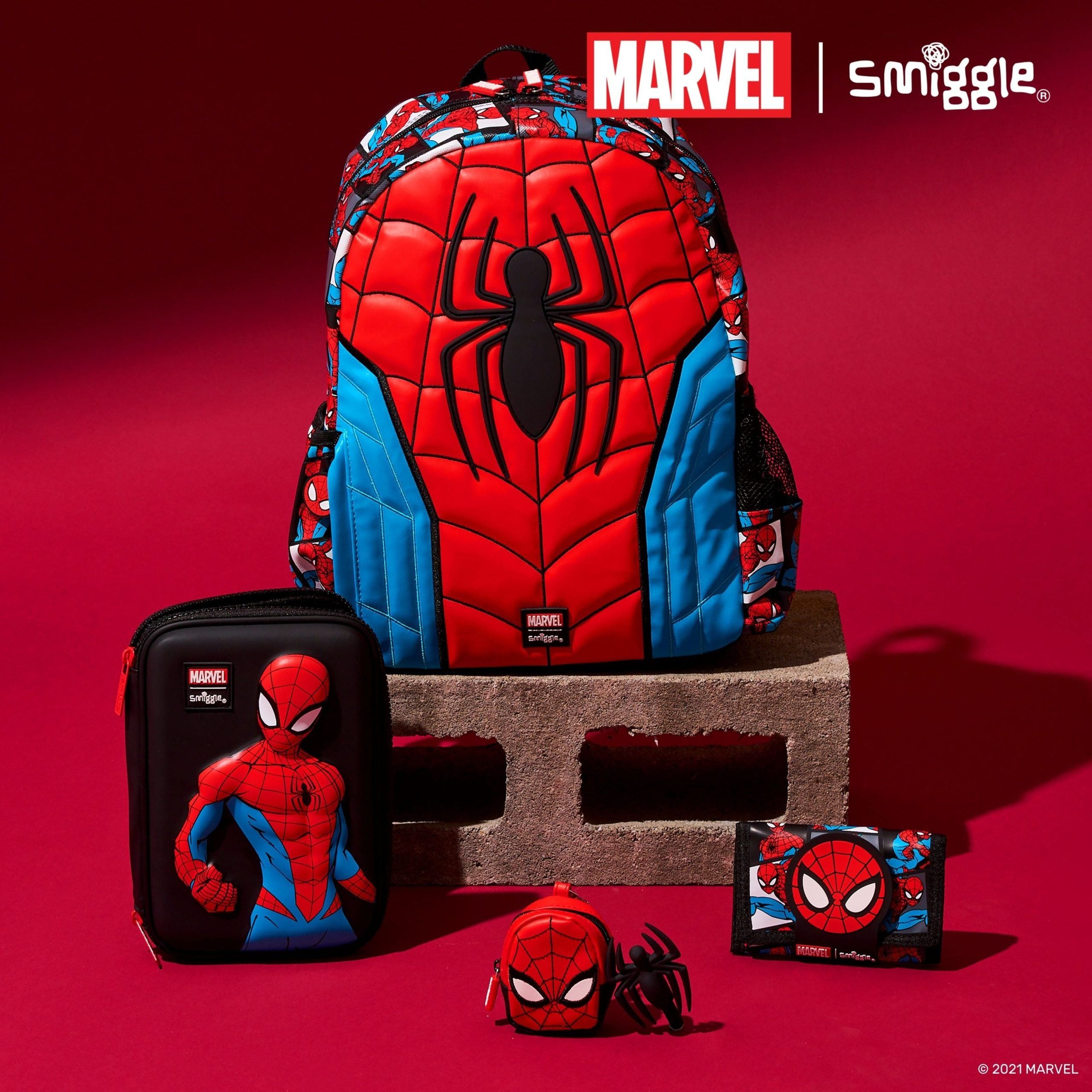 Smiggle - Marvel Spiderman HardTop Kalem Kutusu-Dinossi