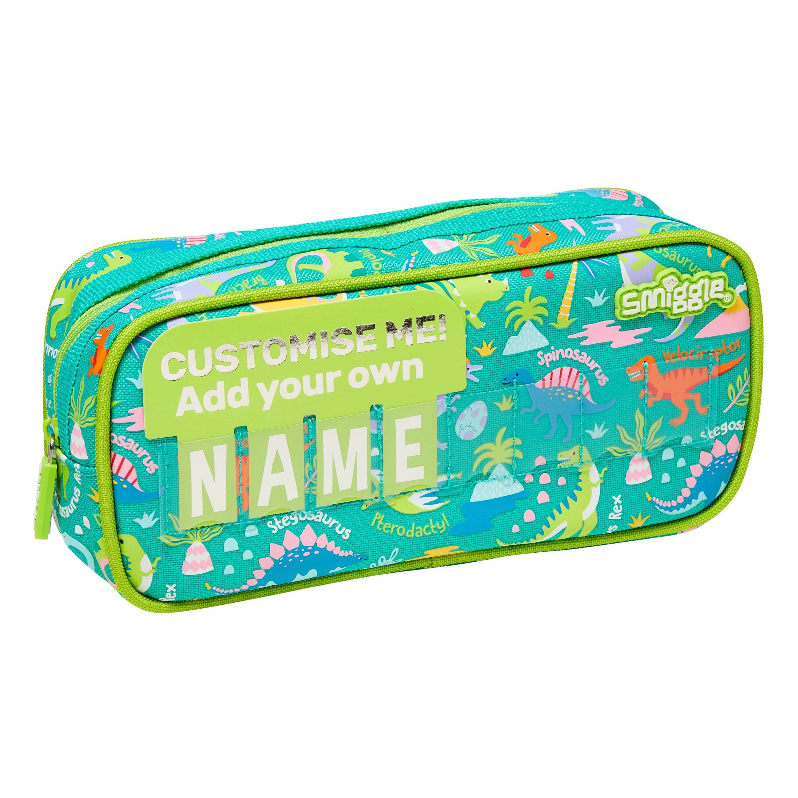 Smiggle - Cloud Nine Junior İsimlikli Cruiser Kalem Kutusu-Dinossi