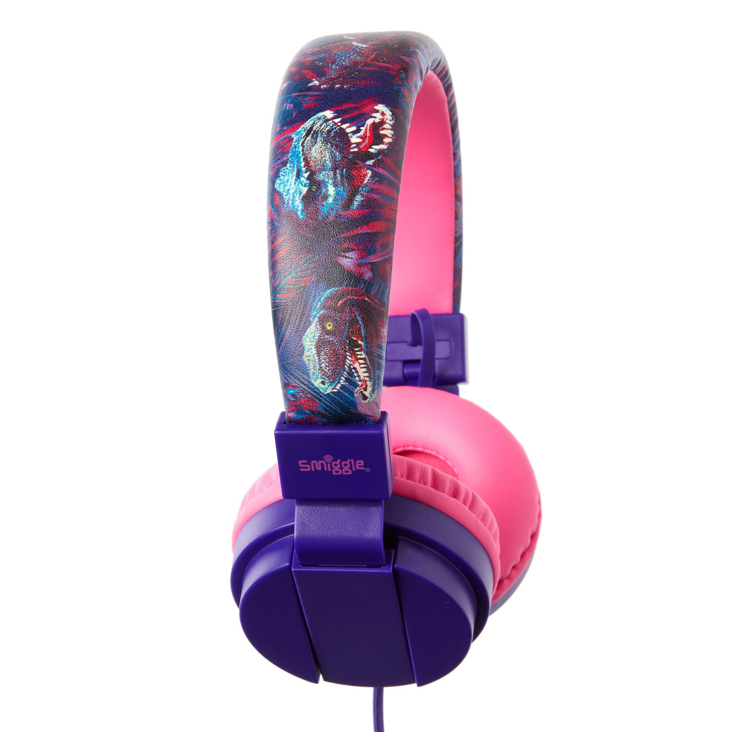 Smiggle - Roarsome Dinozorlar Katlanabilir Kulak Üstü Kulaklığı-Dinossi