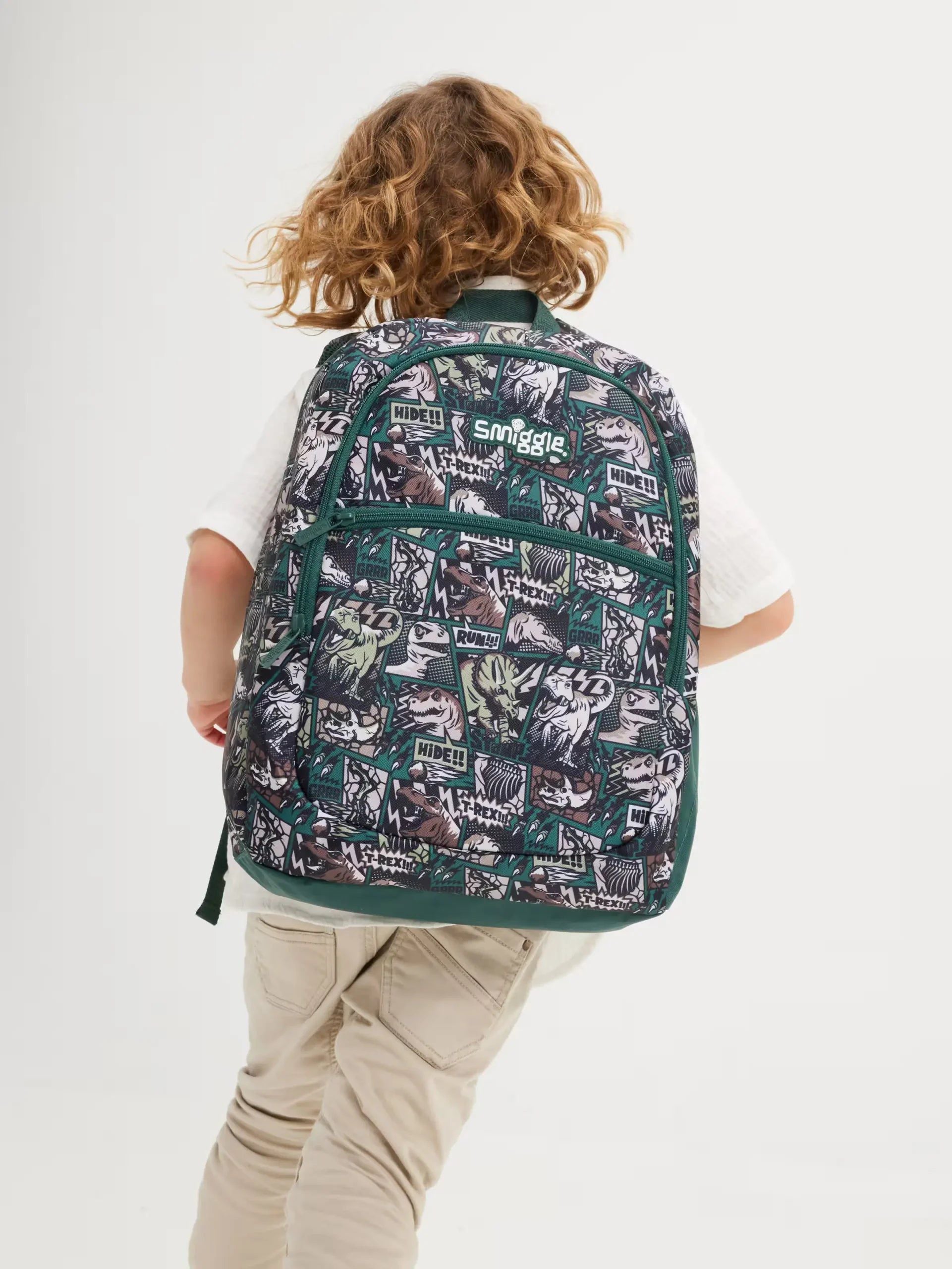 Smiggle - Wonder World 4lü Okul Çanta Seti-Dinossi