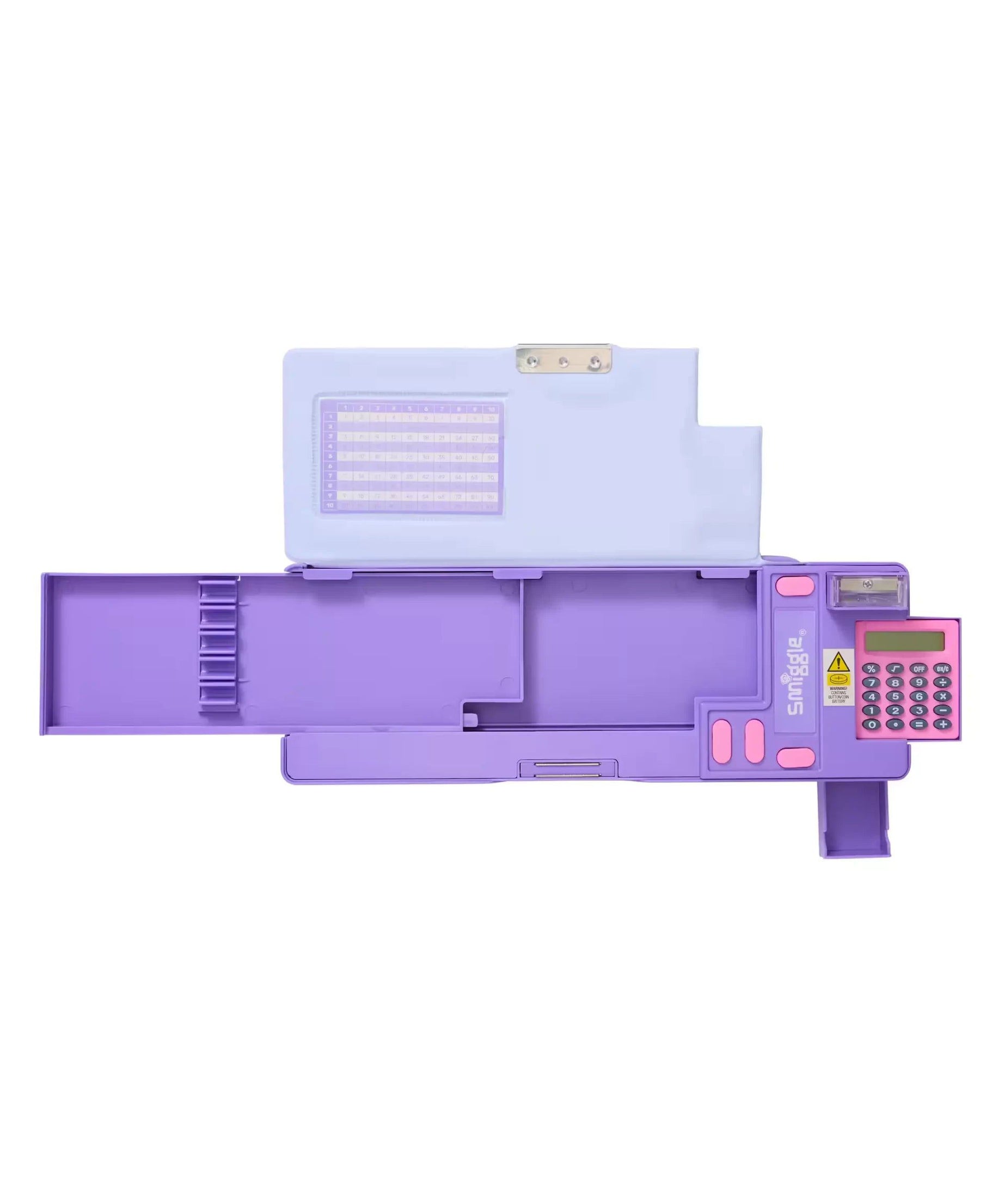 Smiggle - Wonder World Tatlı Atıştırmalıklar Hesap Makineli Pop Out Otomatik Kalem Kutusu-Dinossi