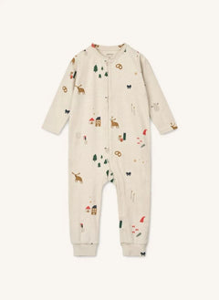 Liewood - Birk Noël organik pamuklu pijama | Ekru