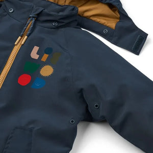 Liewood - Maddy Color-Block-Skioverall aus recycelten Fasern | Nachtblau