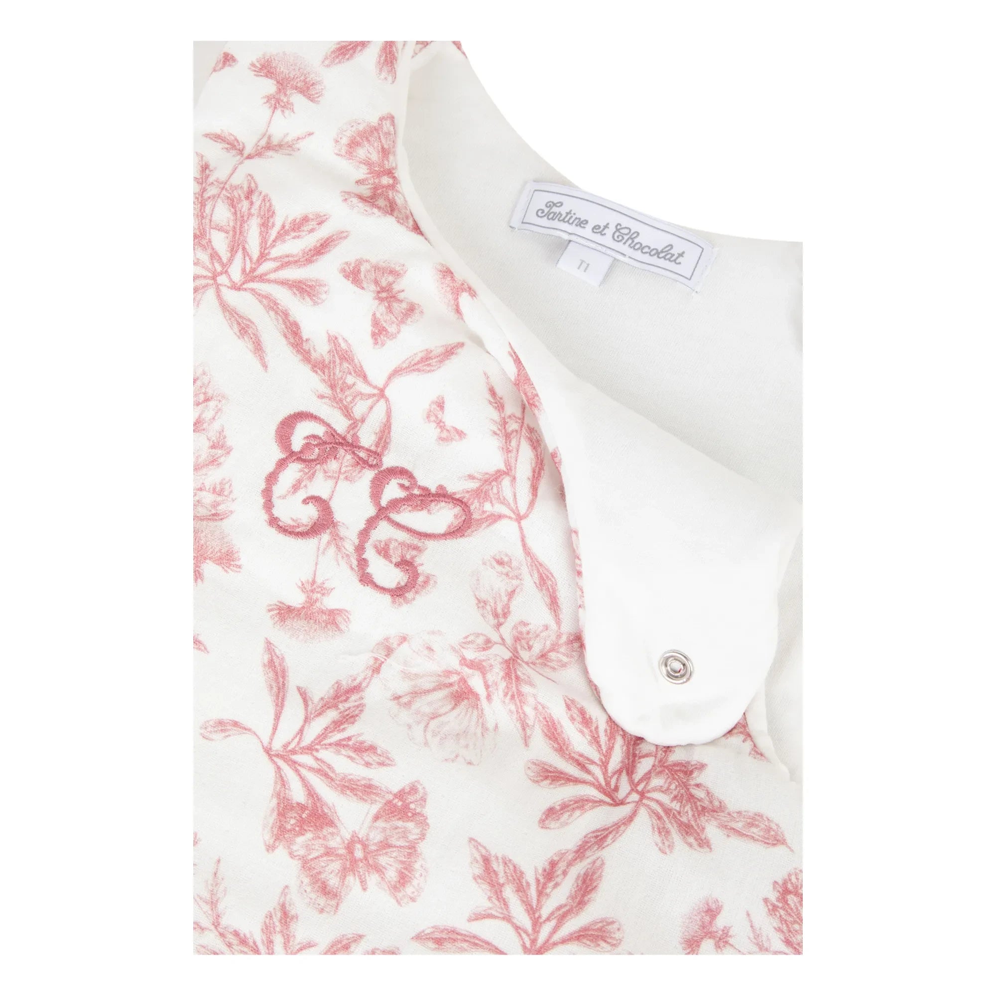 Tartine et Chocolat - Toile de Jouy Baby-Schlafsack | Pfirsich