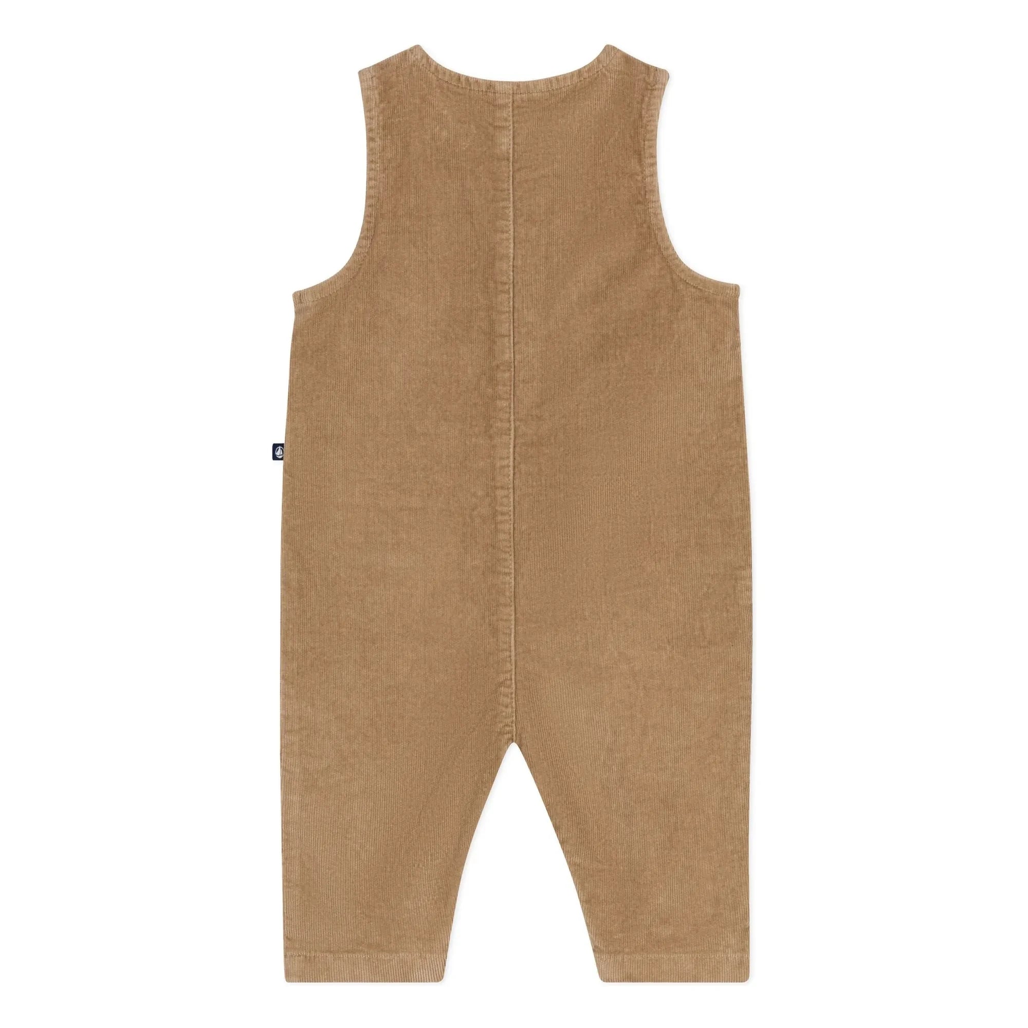 Petit Bateau - Gerippte Latzhose | Beige