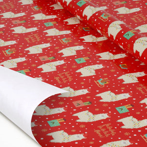 Legami - Weihnachtsgeschenkpapier - Llama