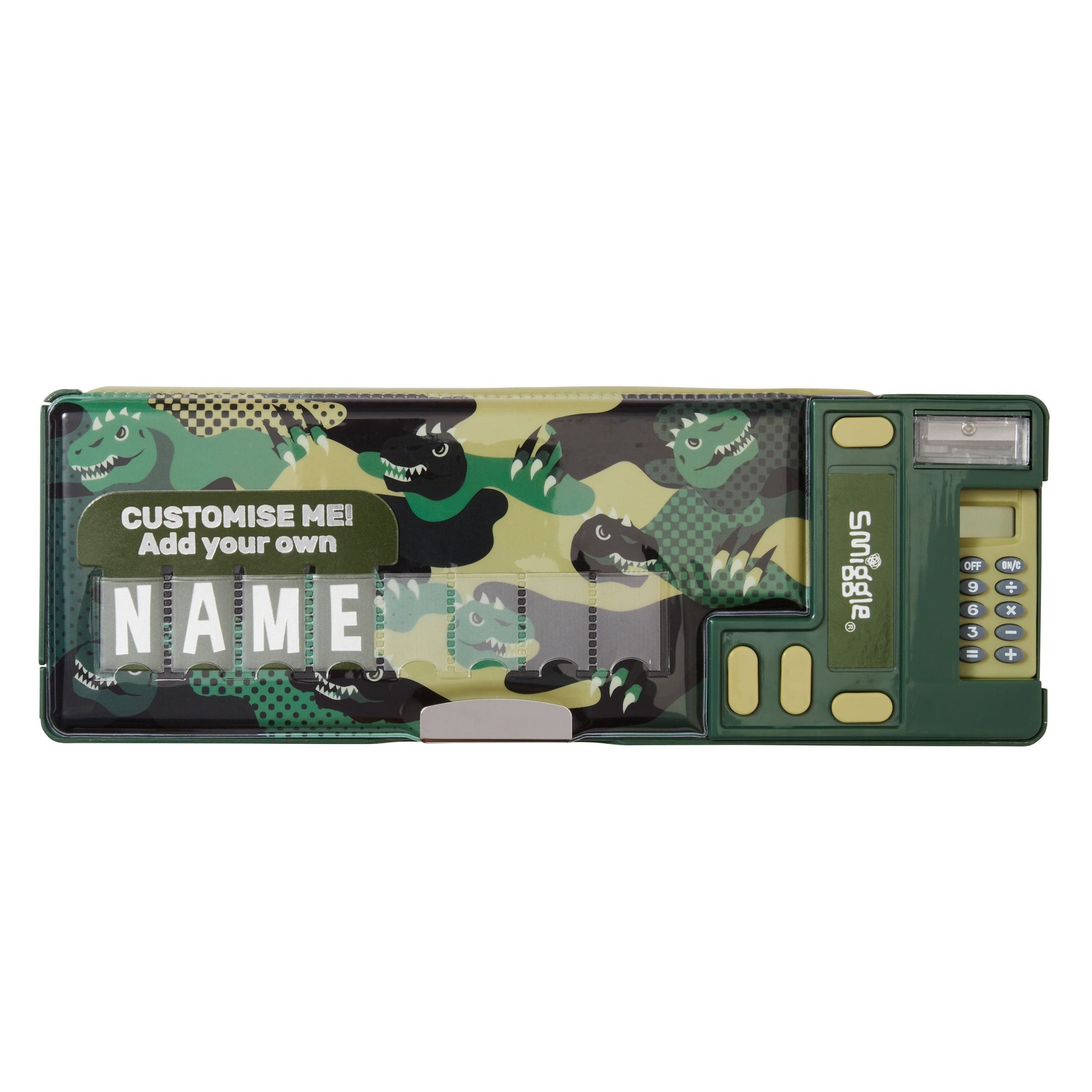 Smiggle - Best Budz Hesap Makineli Otomatik Kalem Kutusu-Dinossi