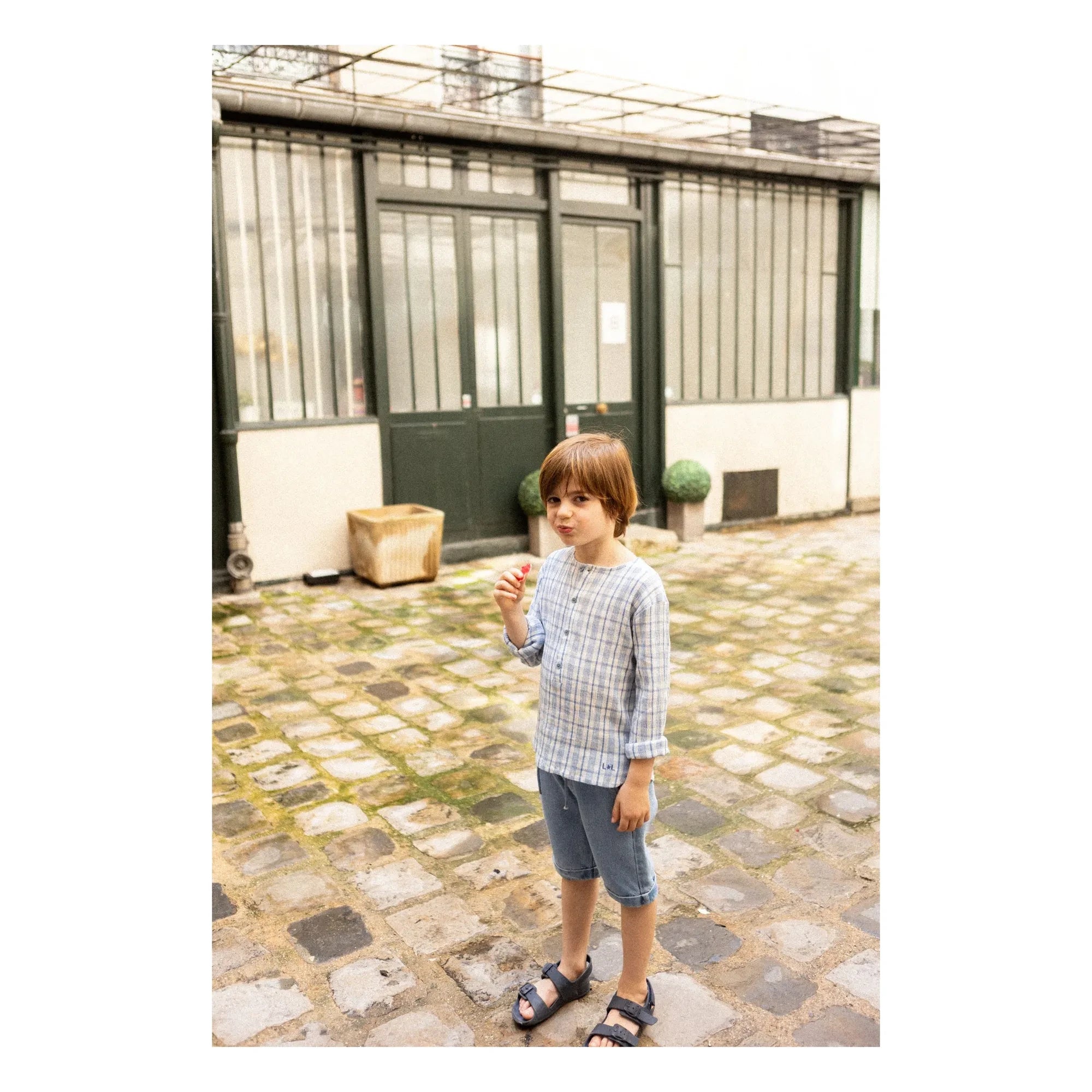 Louis Louise - Denim Bermuda Soho | Hellblau