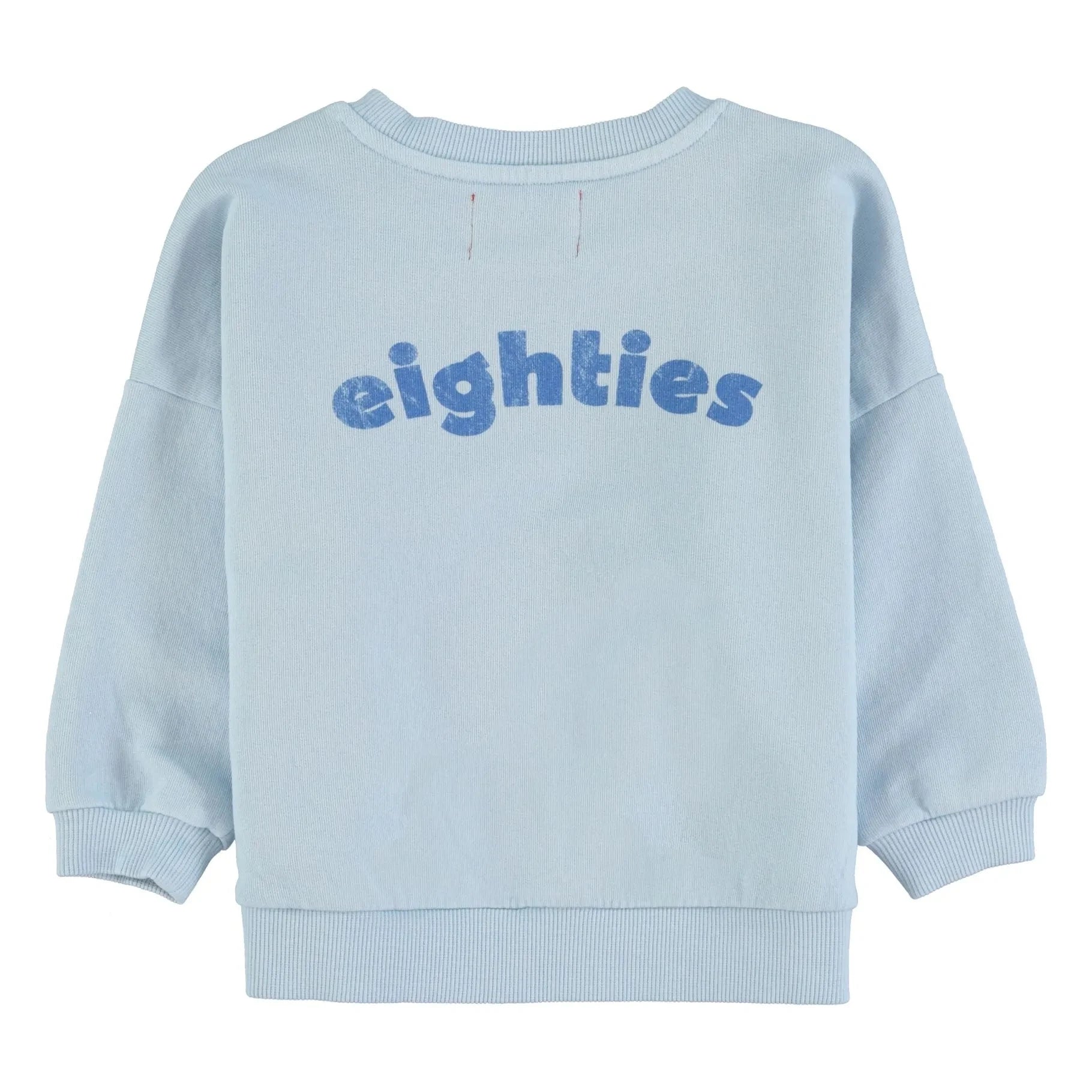 Piupiuchick - Eighties Sweatshirt aus Bio-Baumwolle | Hellblau