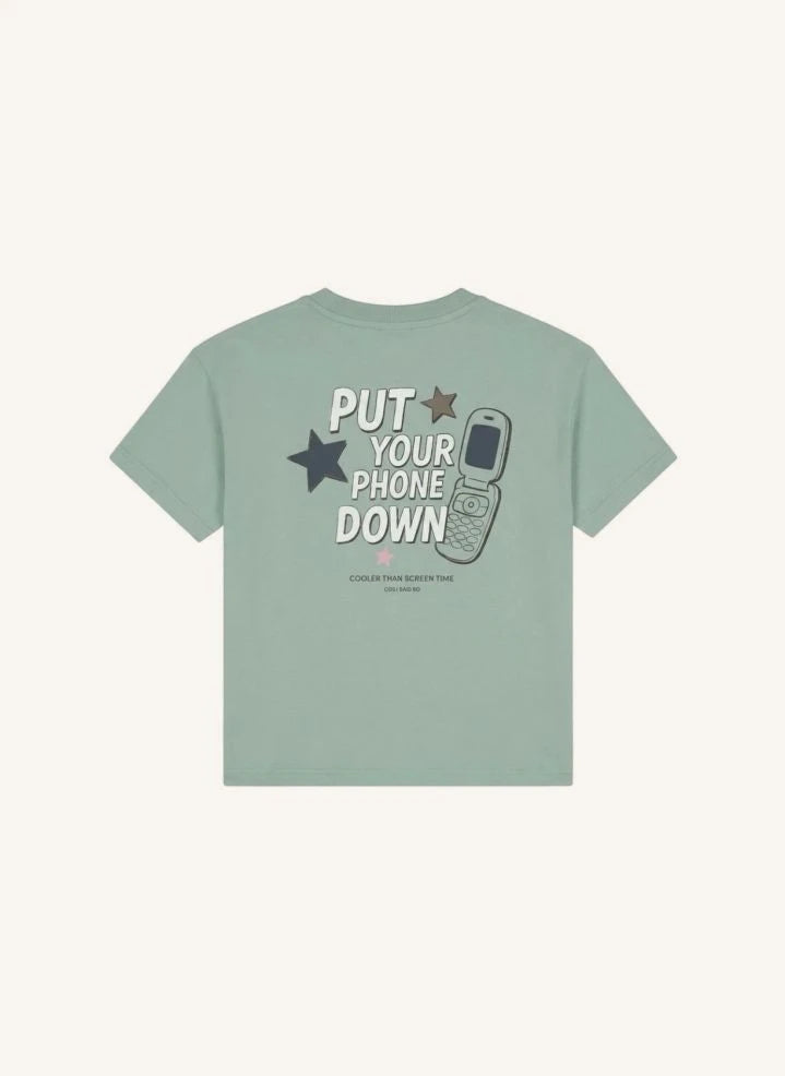 Cos I Said So - "Leg dein Handy weg" T-Shirt | grau-blau