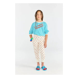 The Animals Observatory - Anteater Gestreiftes T-Shirt aus Bio-Baumwolle | Blau