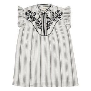 Louis Louise - Andrée Bouquets Kleid | Grau-Blau