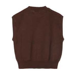Bobo Choses – Jacquard-Pullover aus Bio-Baumwolle | Dunkelbraun