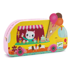 Djeco - Eiswagen-Puzzle - 16 Teile
