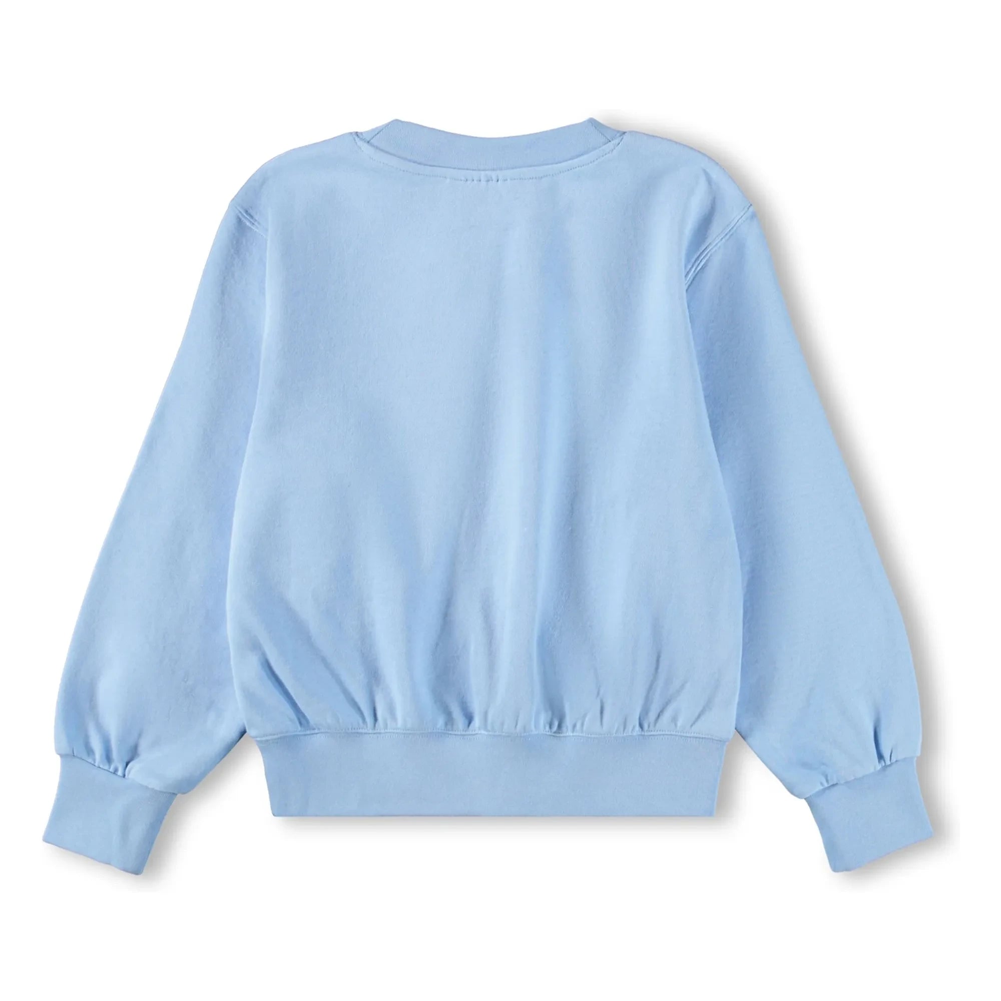 Molo – Sweatshirt mit Muschel-Print aus Bio-Baumwolle | Hellblau