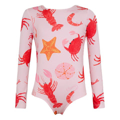 Pepita & Me - Sonnenschutz Overall Langarm | Hellrosa
