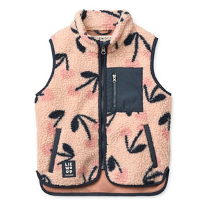 Liewood - Kolsuz Şişme Yelek Sherpa Vada Cerises Geri Dönüştürülmüş Lifler | Pembe