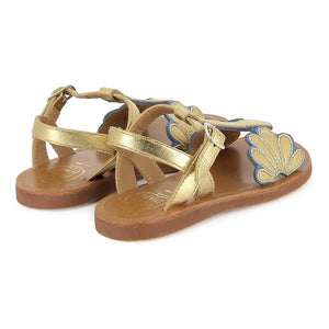 Pom d'Api - Sandalen Plagette Bloom | Gold