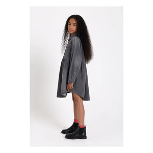 Finger in the nose - Darlin Denim Kleid | Denim grau