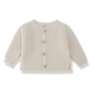 1+ in the family - Antibes Merinos Yünlü Hırka | Ekru