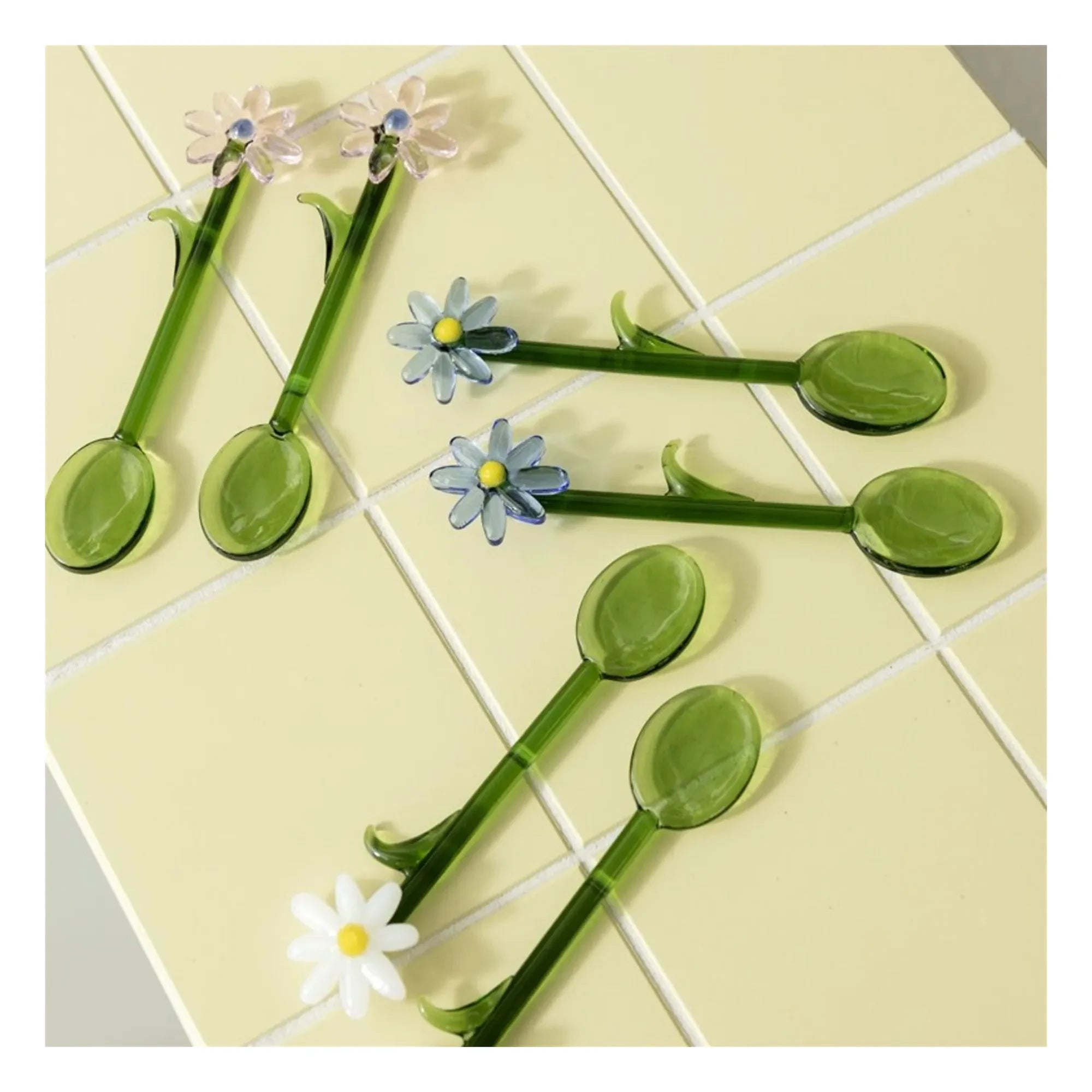 &Klevering - Löffel Flora - 2er Set | Weiß