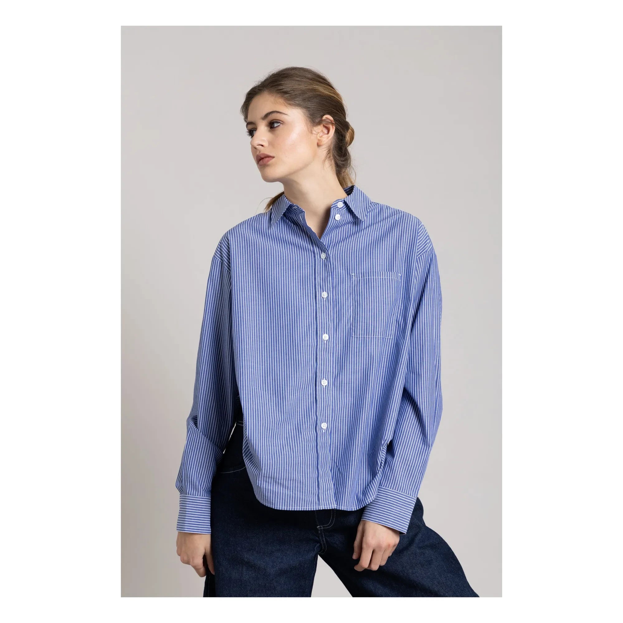 Smallable Woman - Kanel Gestreiftes Hemd | Blau