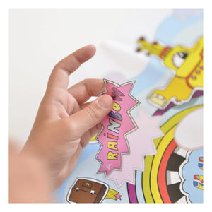 Poppik – 100 % Englisch Stickerposter