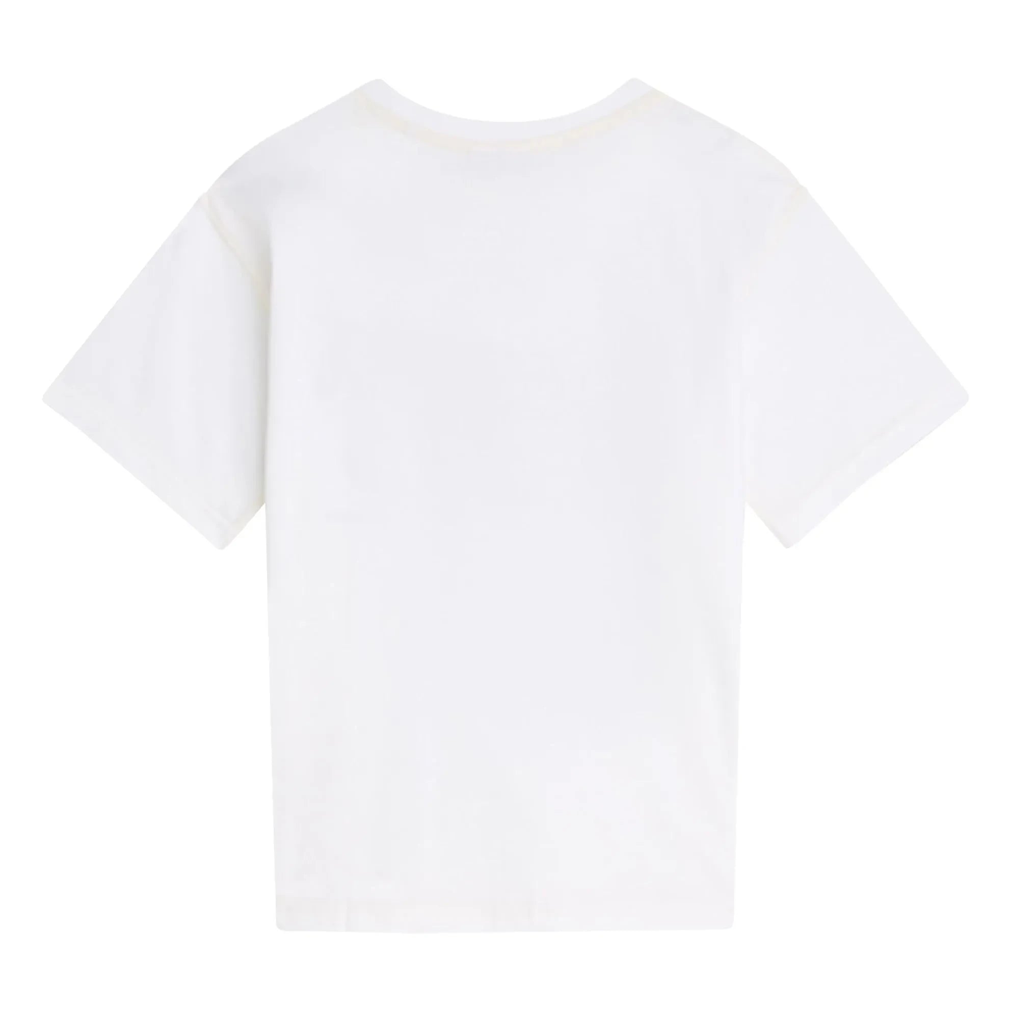 Scotch & Soda – T-Shirt mit Wüstenwind-Kunstdruck | Weiß
