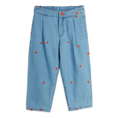 Mini Rodini - Gerade Jeans Mini Herzen Bio-Baumwolle | Denim