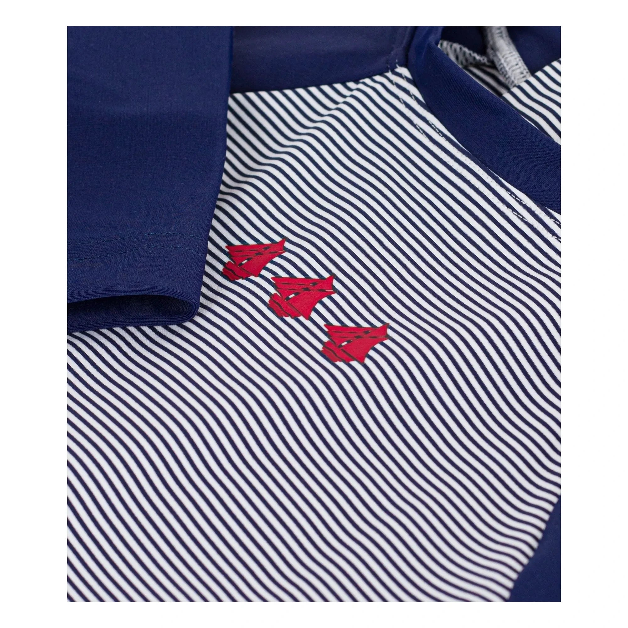 Petit Bateau - Gestreifter UV-Schutz-Badeanzug | Blau