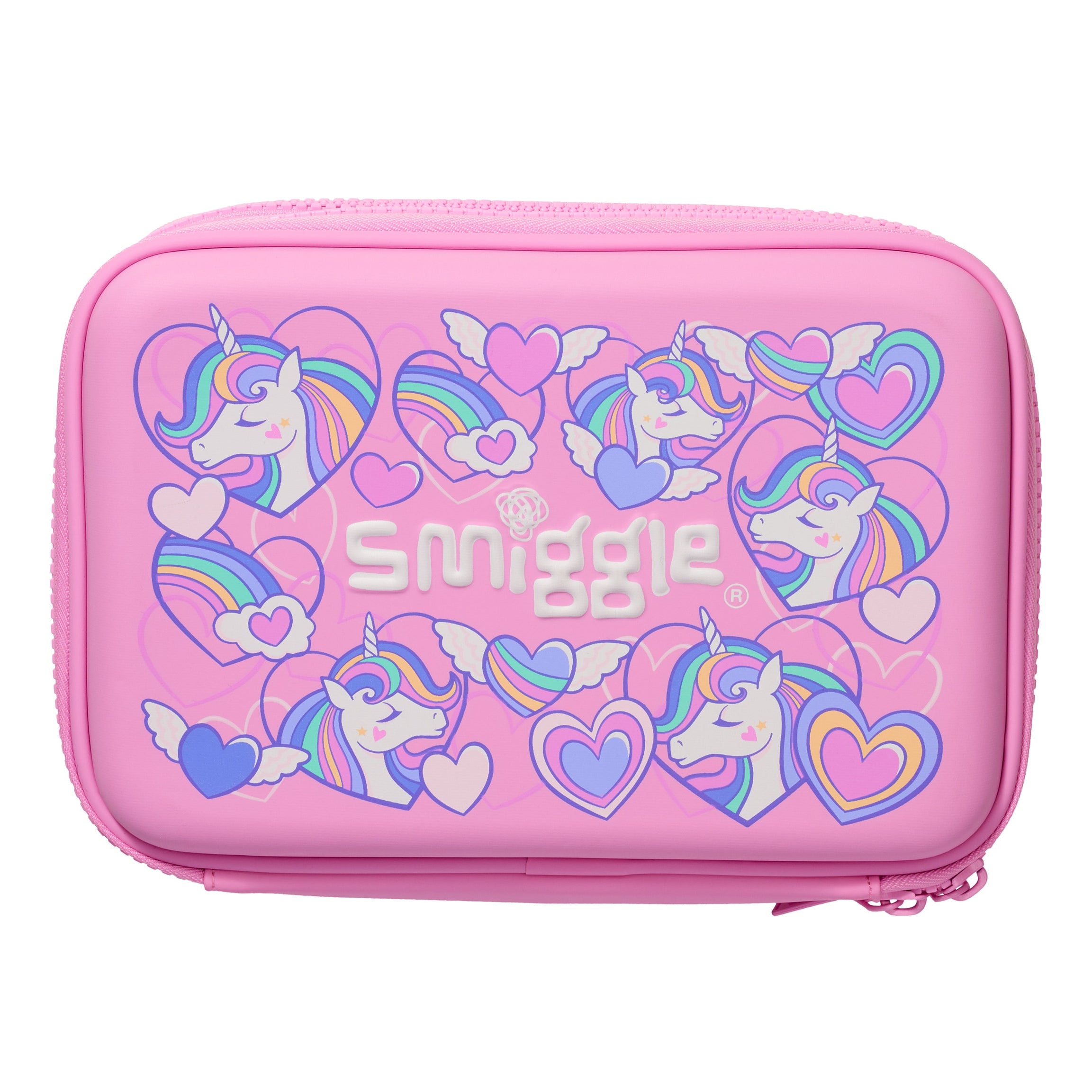 Smiggle - Fly High İki Gözlü Hardtop Kalem Kutusu-Dinossi