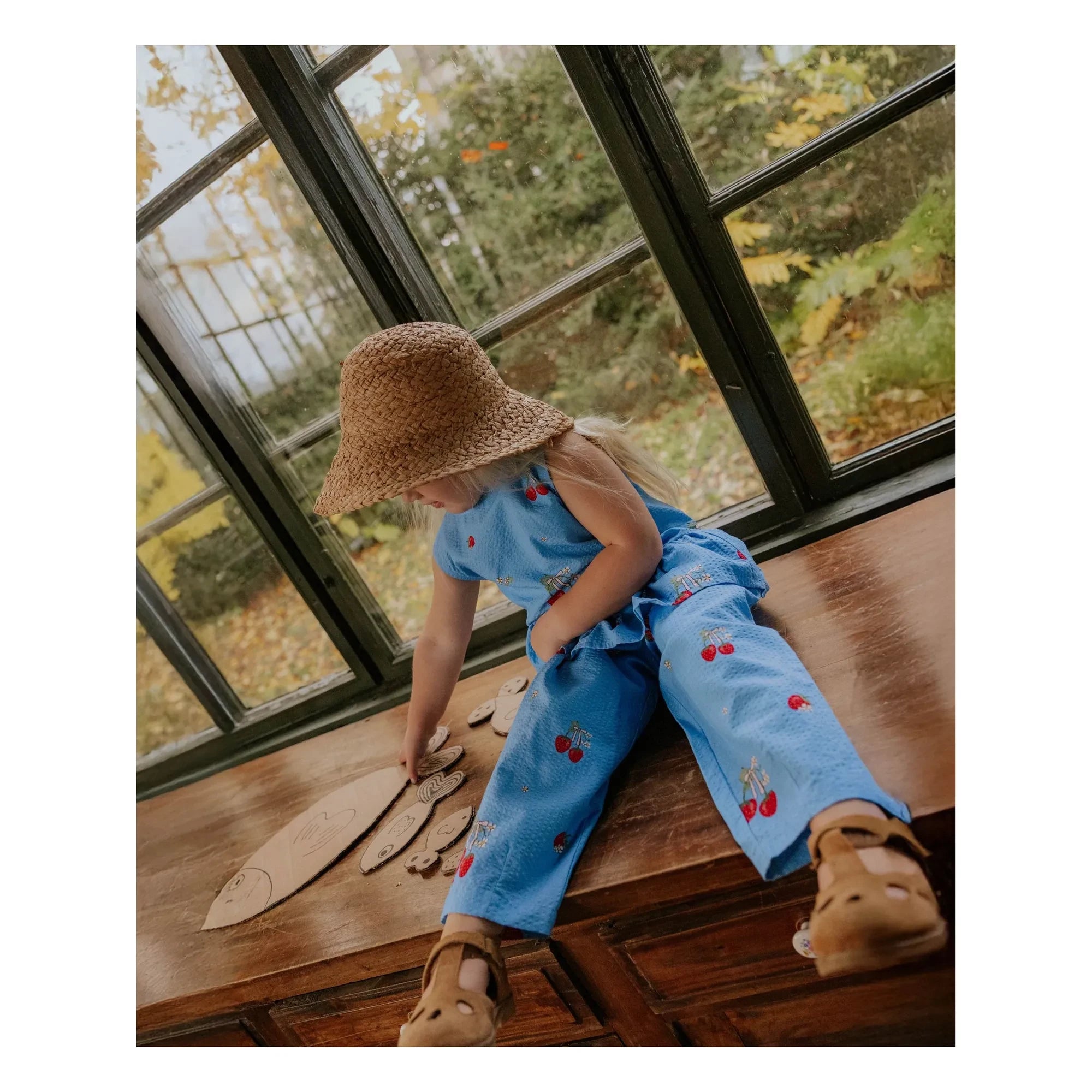 Fliink - Elma Strawberry Hose | Himmelblau