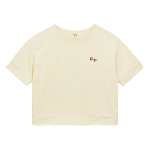 a.p - Jersey Bio-Baumwoll-T-Shirt | Ecru