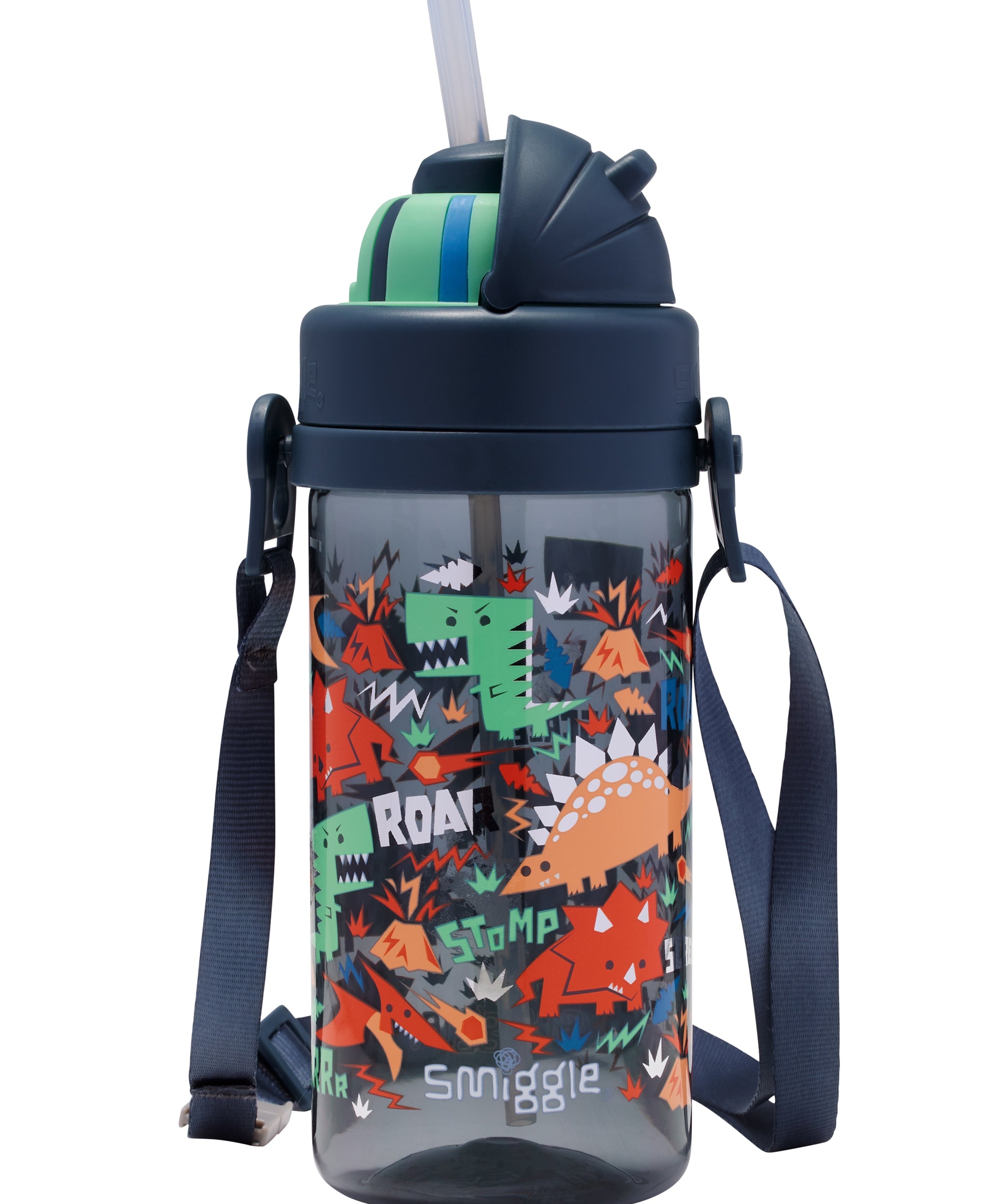 Smiggle - Over And Under Teeny Tiny Gizli Pipetli 400ML Suluk-Dinossi