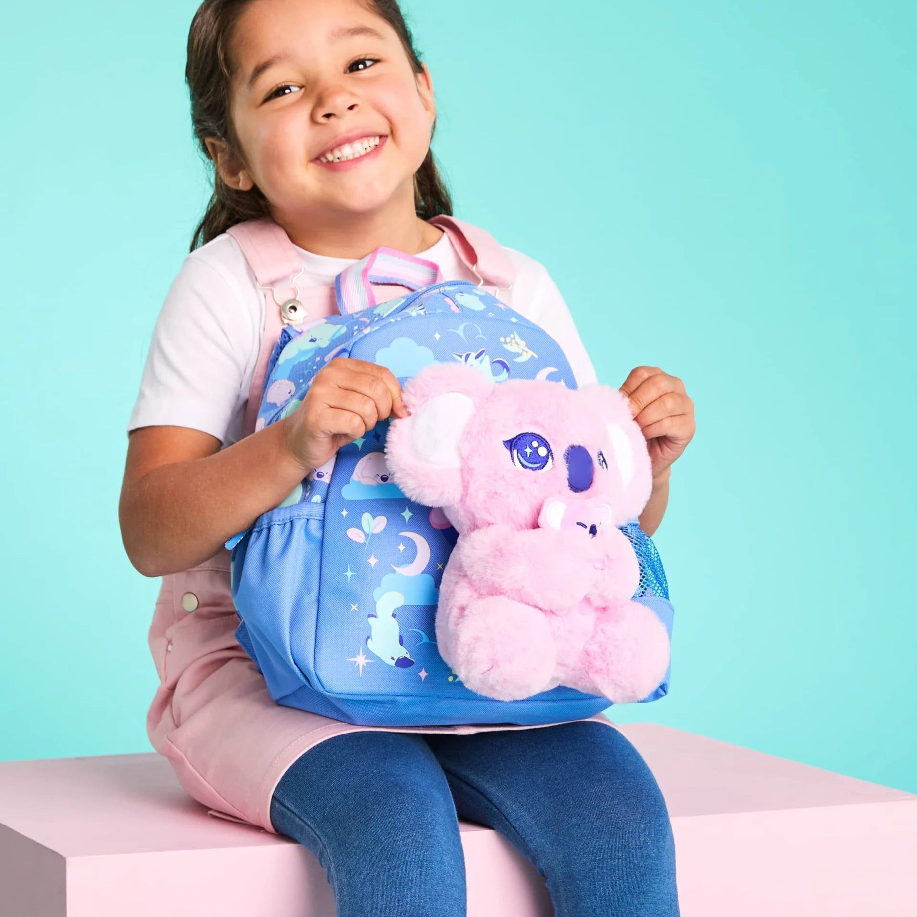 Smiggle - Big Dreams Anaokulu Çıkarılabilir Peluşlu Sırt Çantası-Dinossi