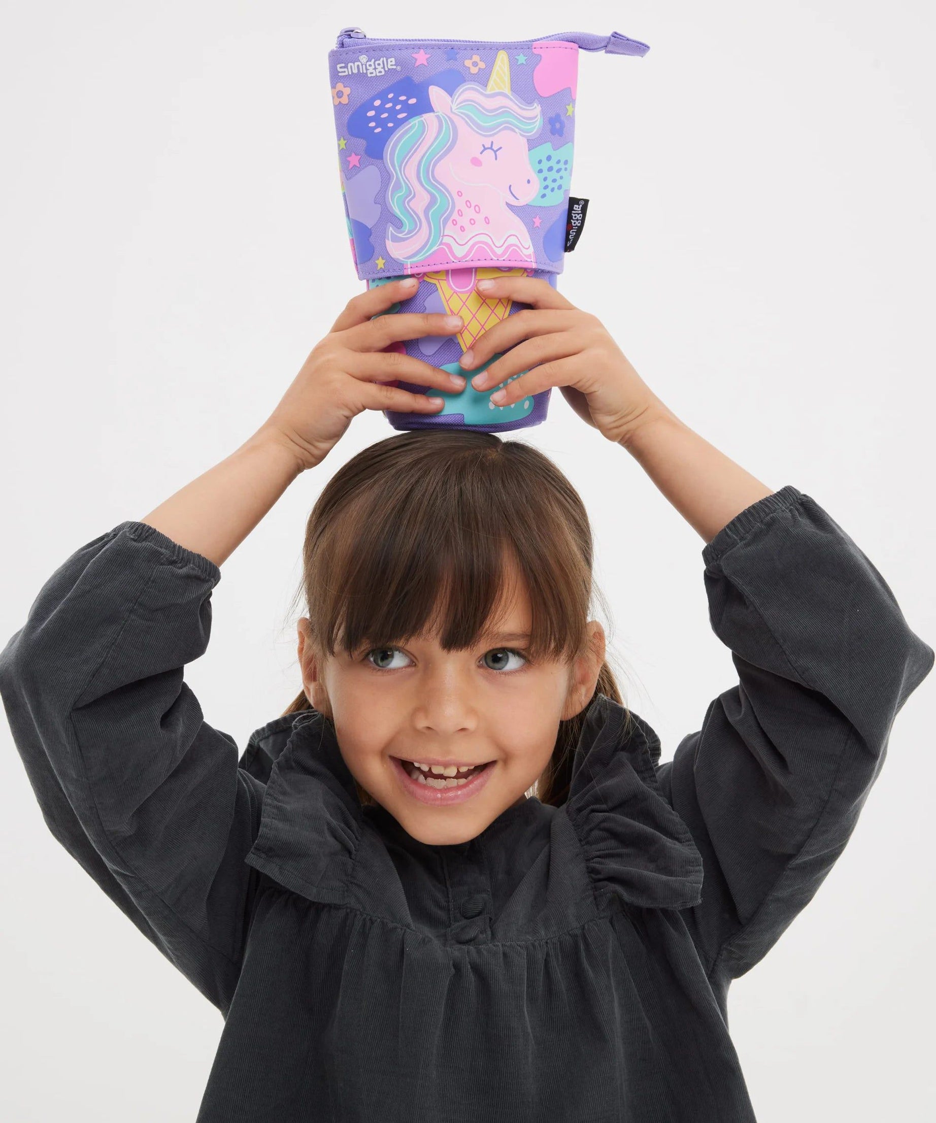 Smiggle - Happy Tales 2si 1 Arada Kalem Kutusu-Dinossi