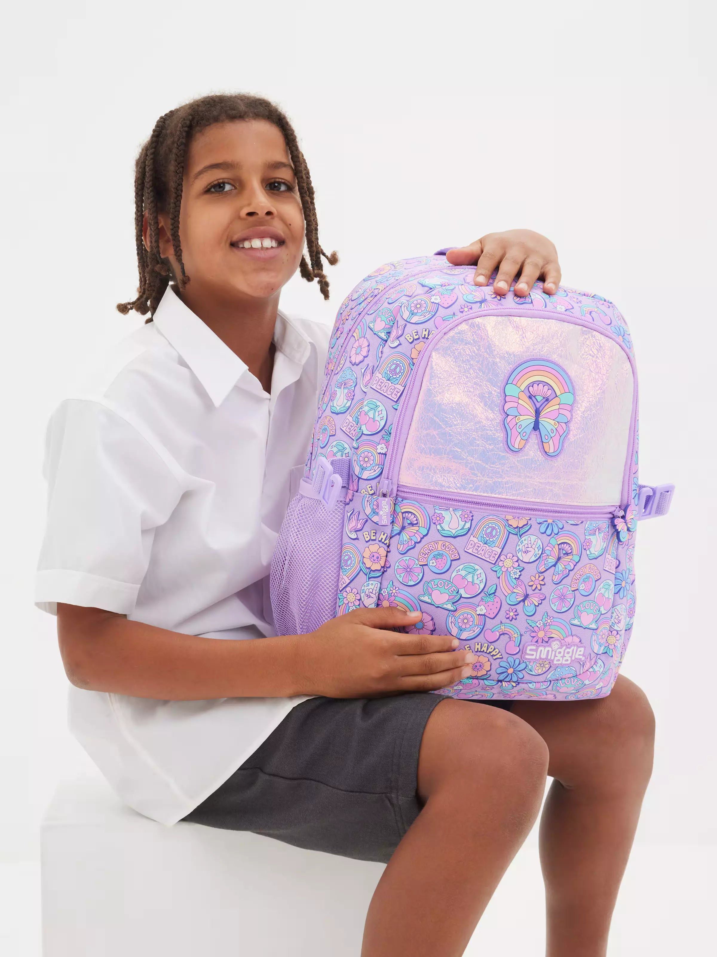 Smiggle – Limitless Klasik Okul Sırt Çantası-Dinossi