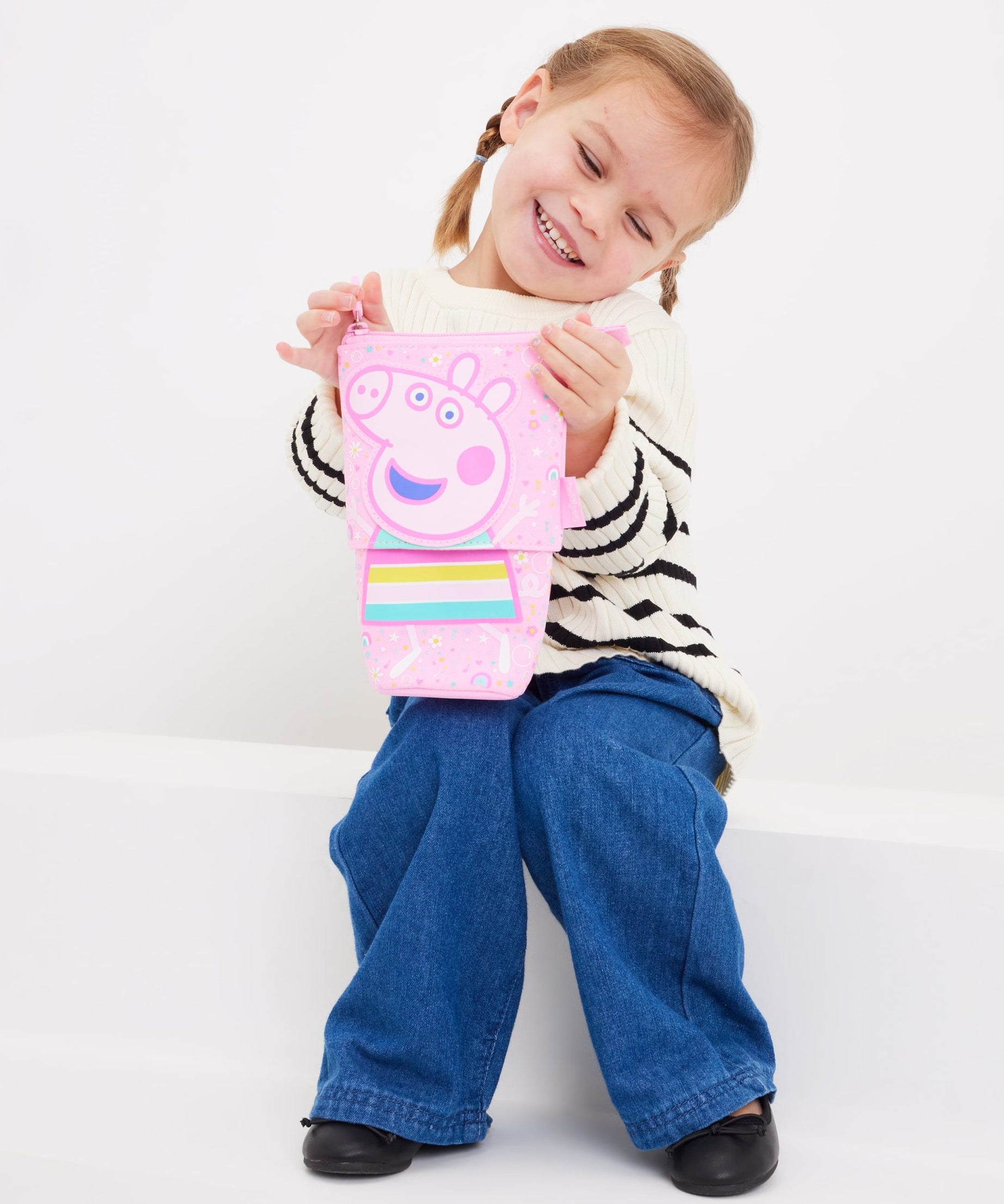 Smiggle - Peppa Pig 2si 1 Arada Kalem Kutusu-Dinossi