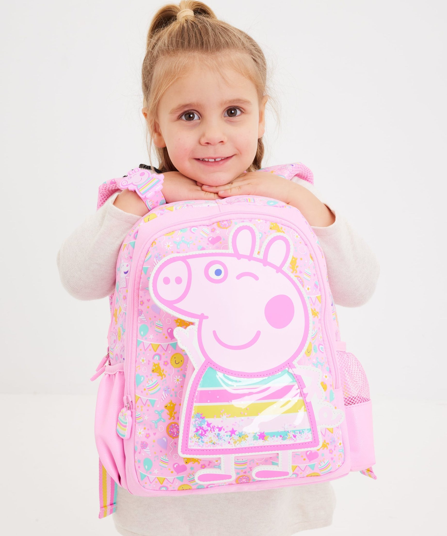 Smiggle - Peppa Pig Junior Kapşonlu Sırt Çantası-Dinossi