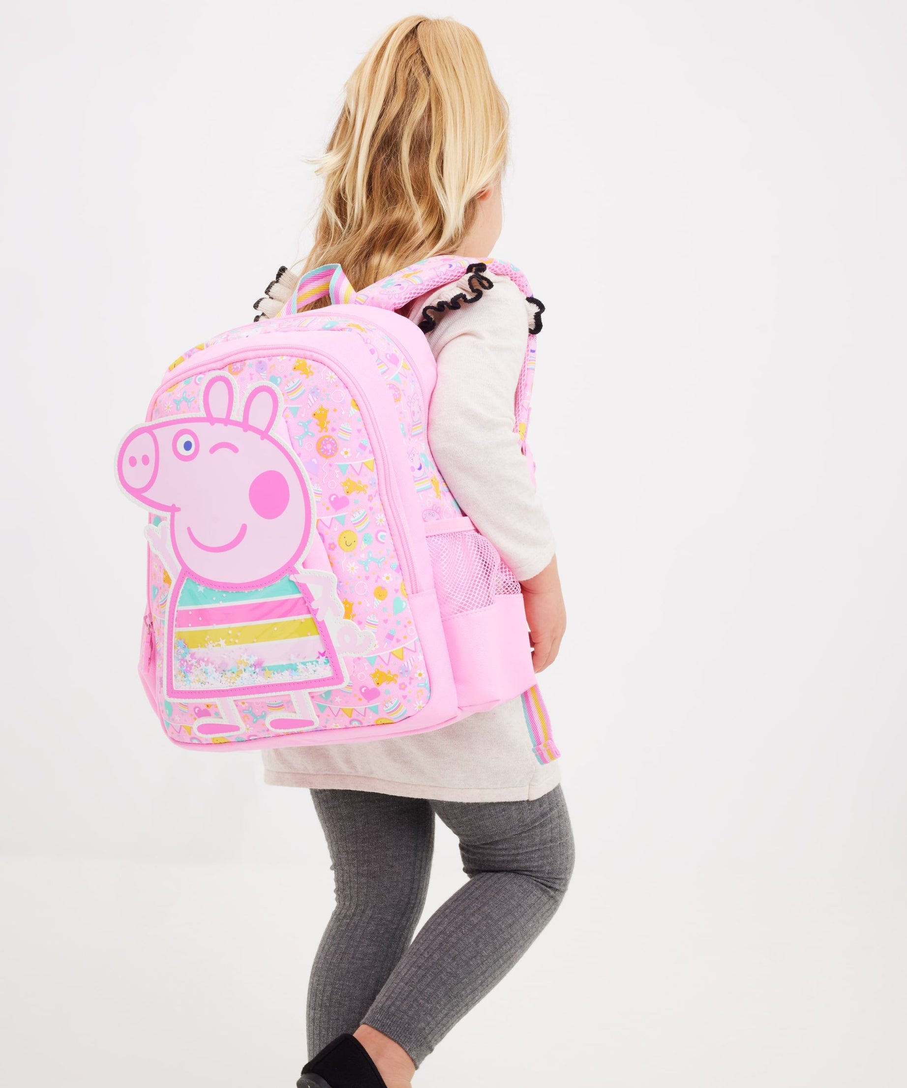 Smiggle - Peppa Pig Junior Kapşonlu Sırt Çantası-Dinossi