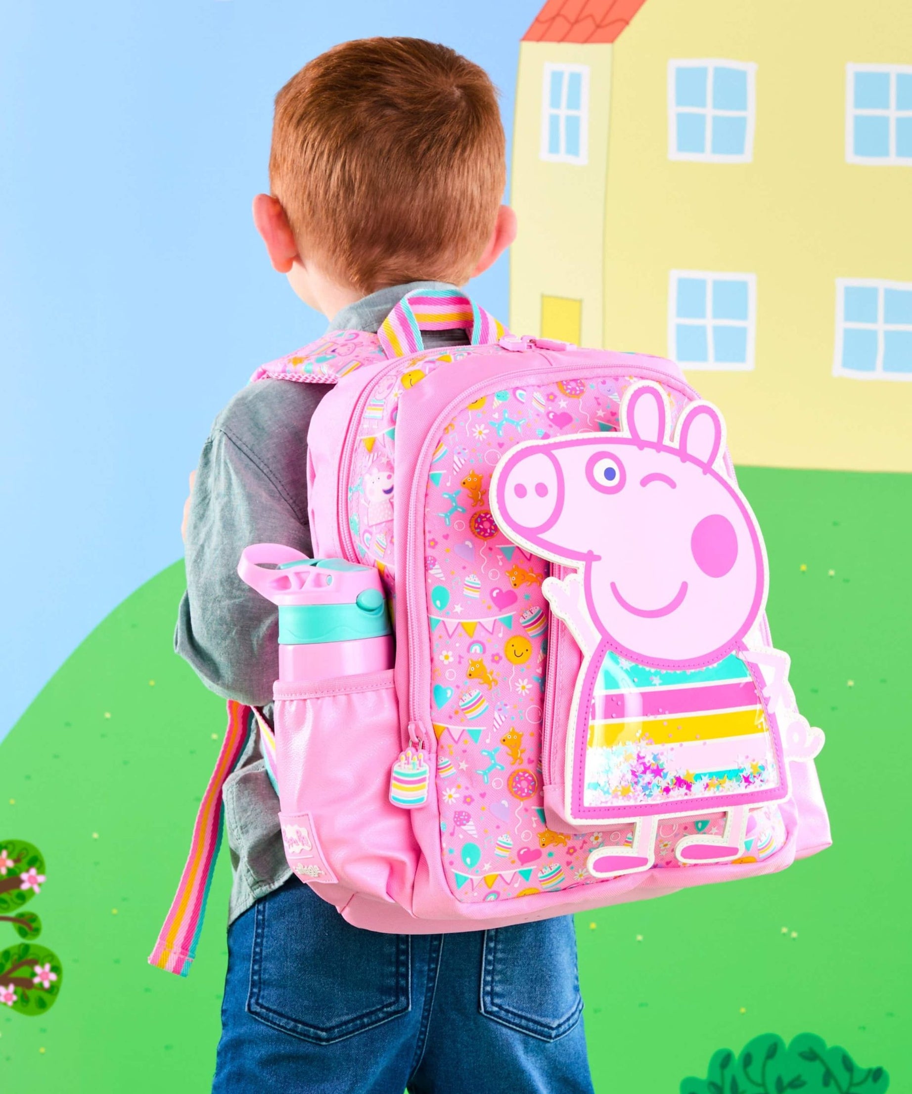 Smiggle - Peppa Pig Junior Kapşonlu Sırt Çantası-Dinossi