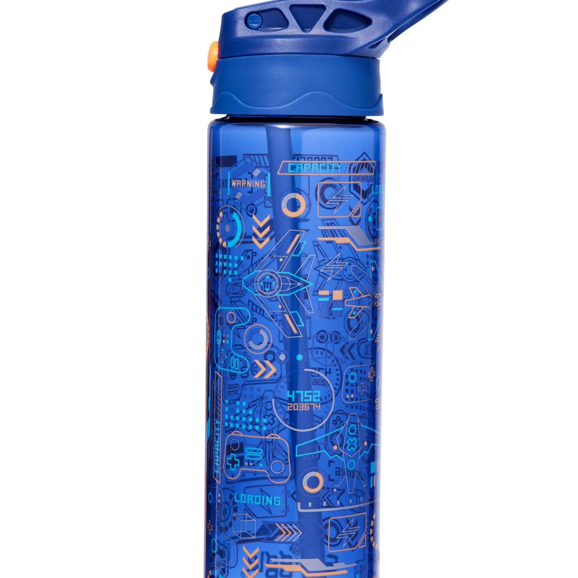 Smiggle - Beta BPAsız 650ML Pipetli Suluk-Dinossi