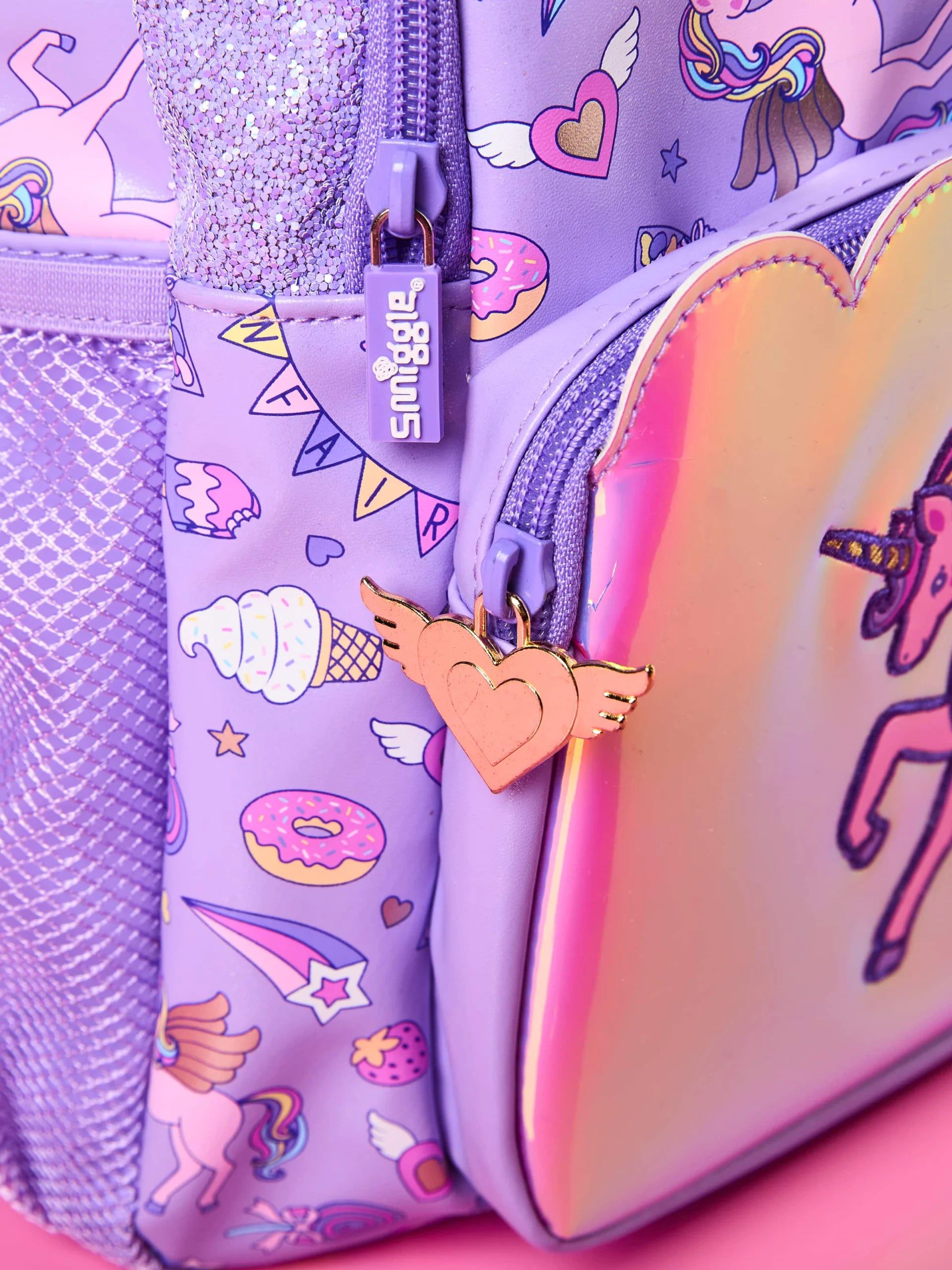 Smiggle - Fun Fair Klasik Okul Sırt Çantası-Dinossi