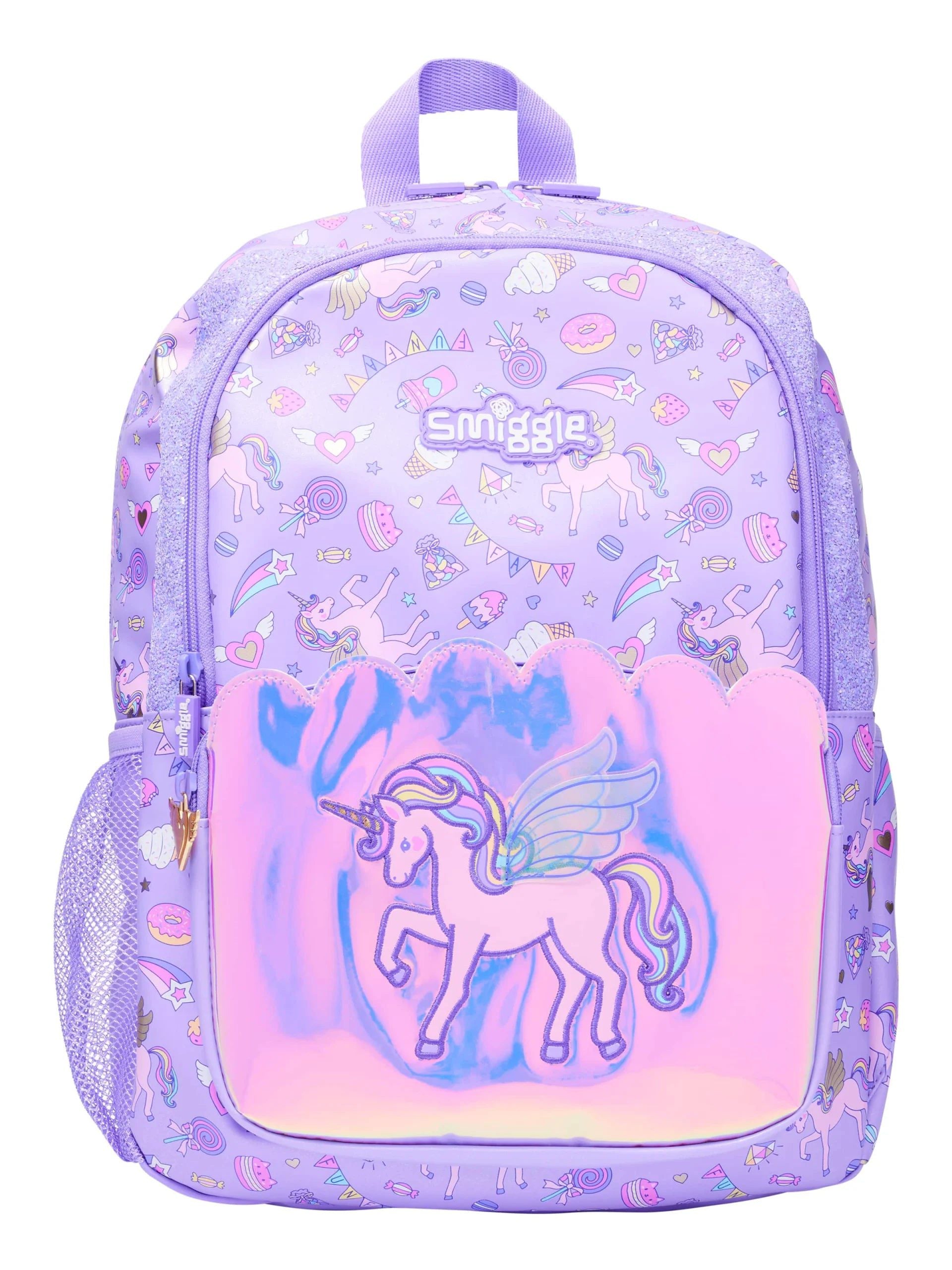 Smiggle - Fun Fair Klasik Okul Sırt Çantası-Dinossi