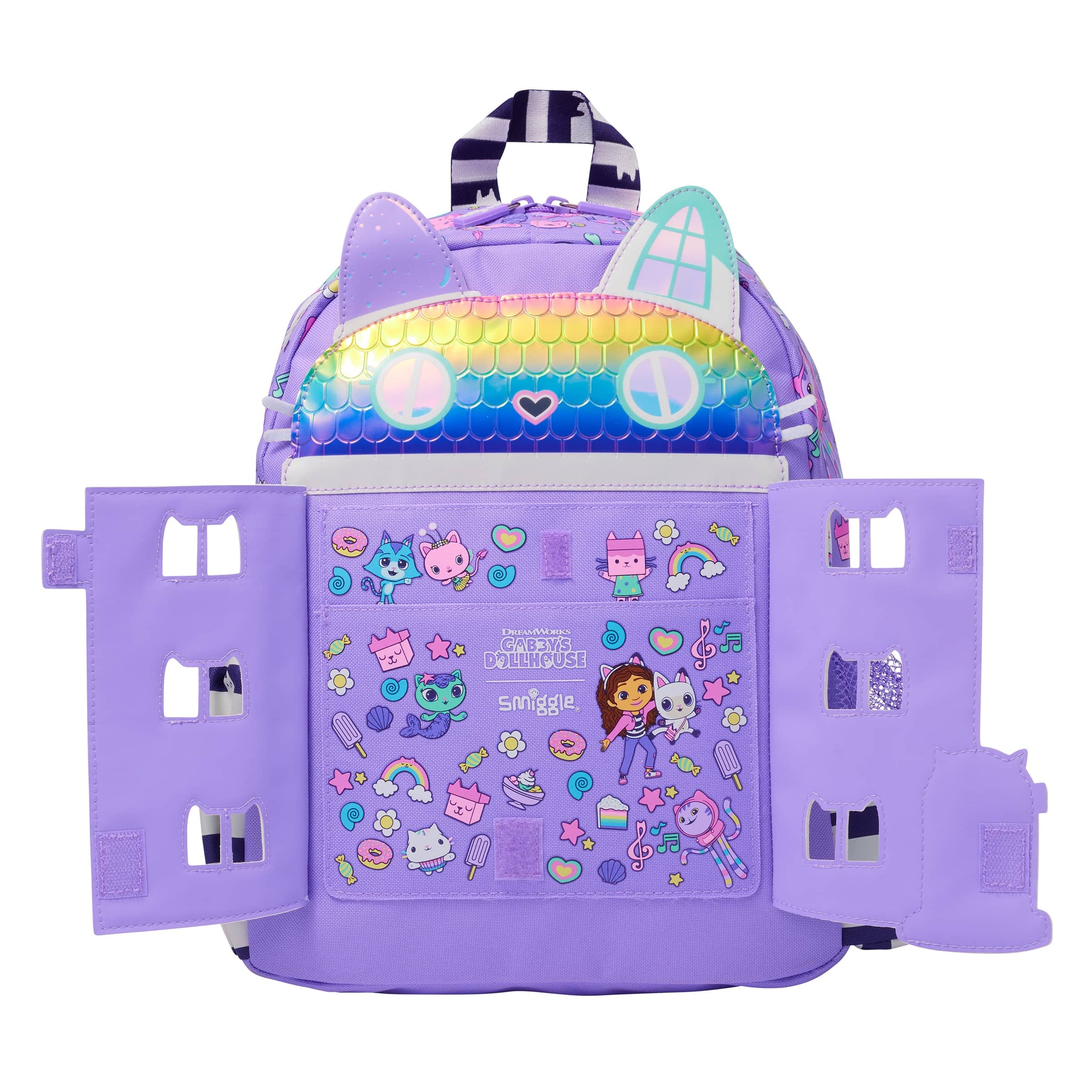 Smiggle - Gabbys Dollhouse Anaokulu ve Kreş Sırt Çantası-Dinossi