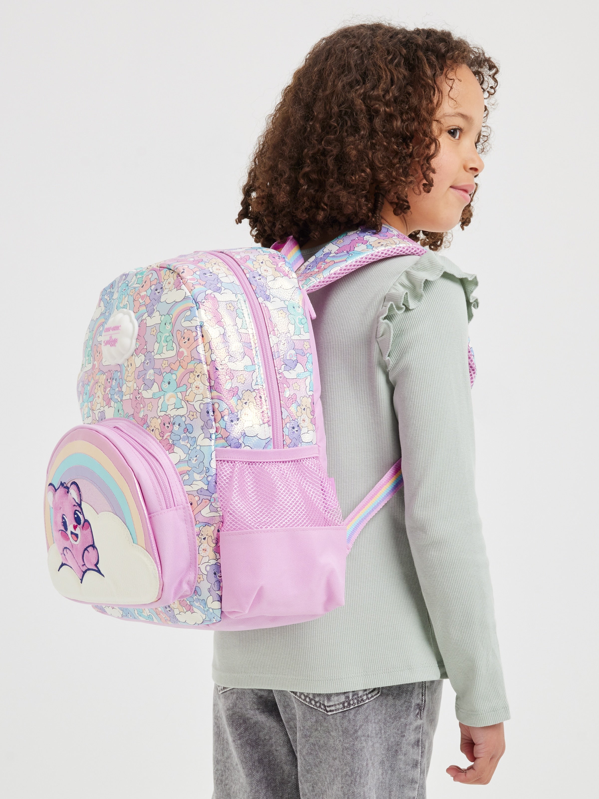 Smiggle - Care Bears Kapüşonlu Anaokulu Sırt Çantası
