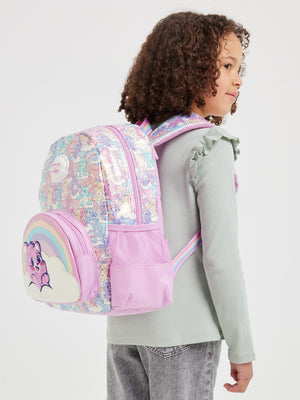 Smiggle - Care Bears Kapüşonlu Anaokulu Sırt Çantası