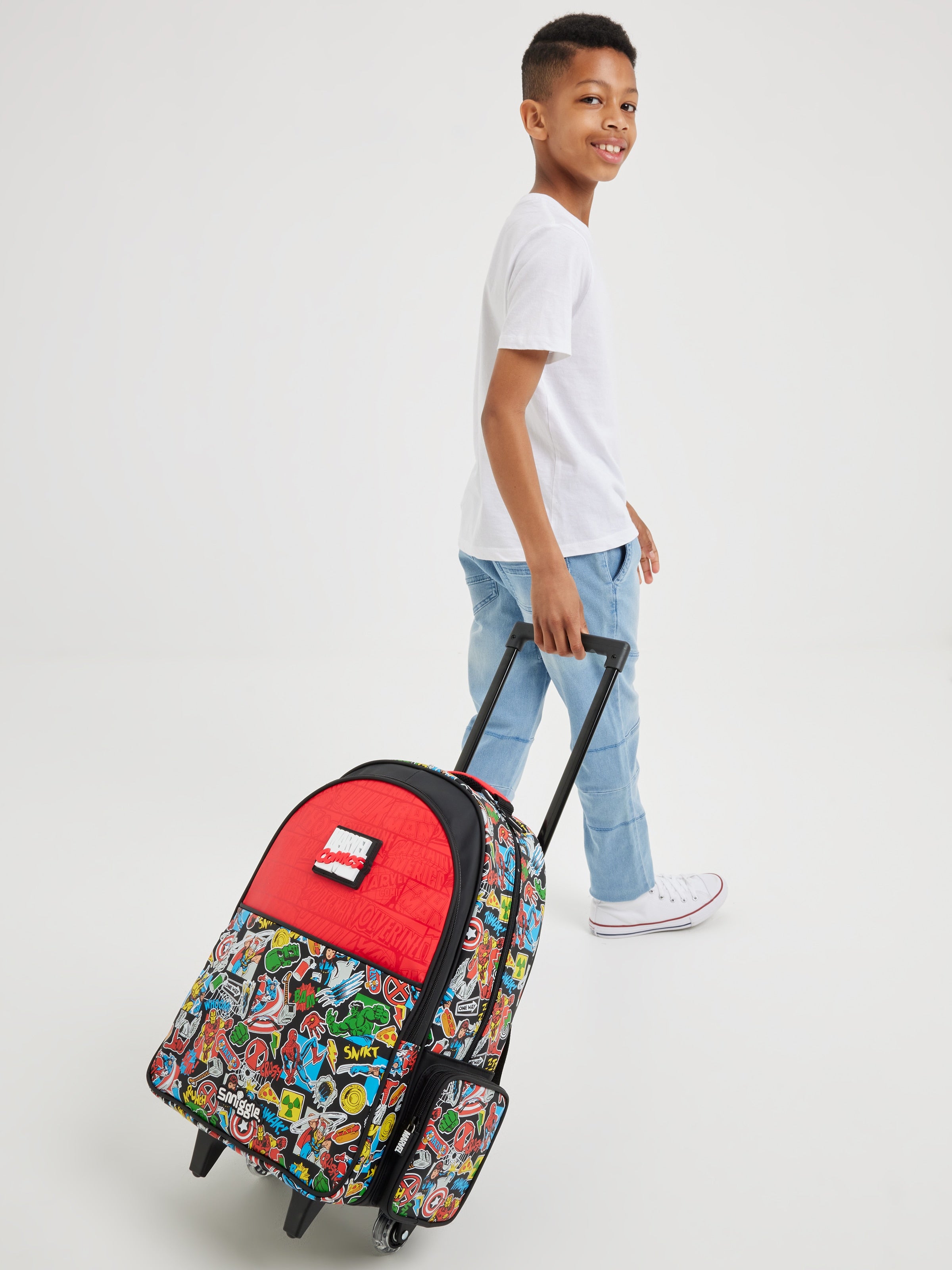 Smiggle - Marvel Trolley mit Leuchträdern